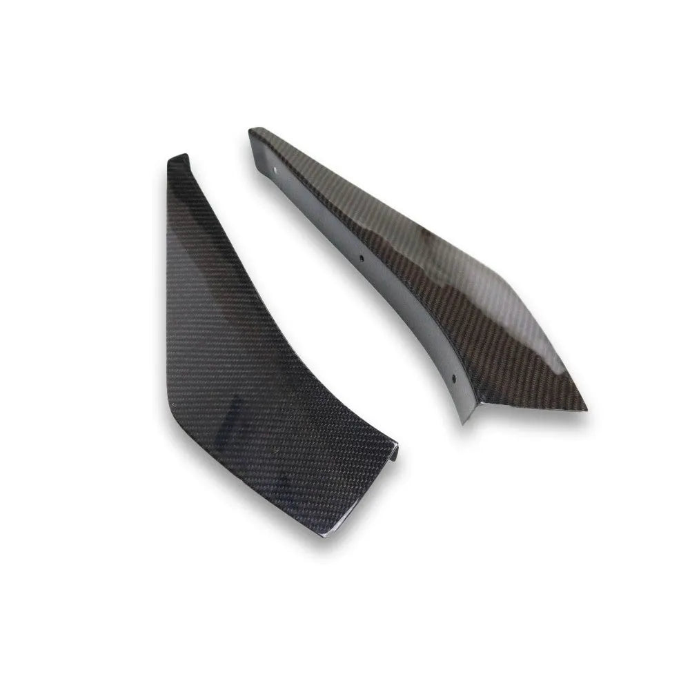 VRS Style Carbon Fiber Front Bumper Canards - Toyota A90 Supra