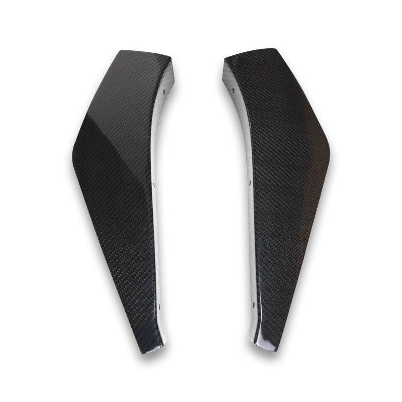 VRS Style Carbon Fiber Front Bumper Canards - Toyota A90 Supra