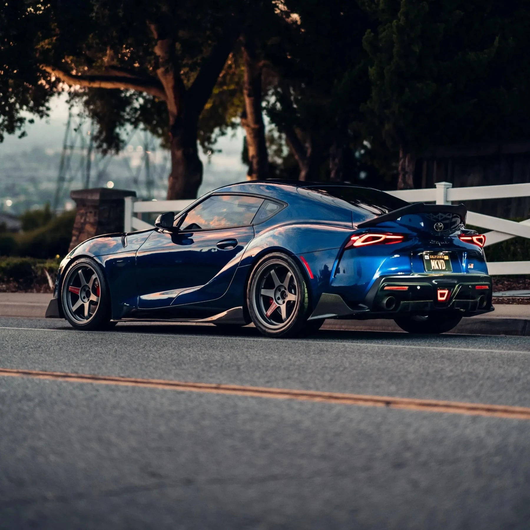 VRS Style Carbon Fiber Side Skirts - Toyota A90 GR Supra