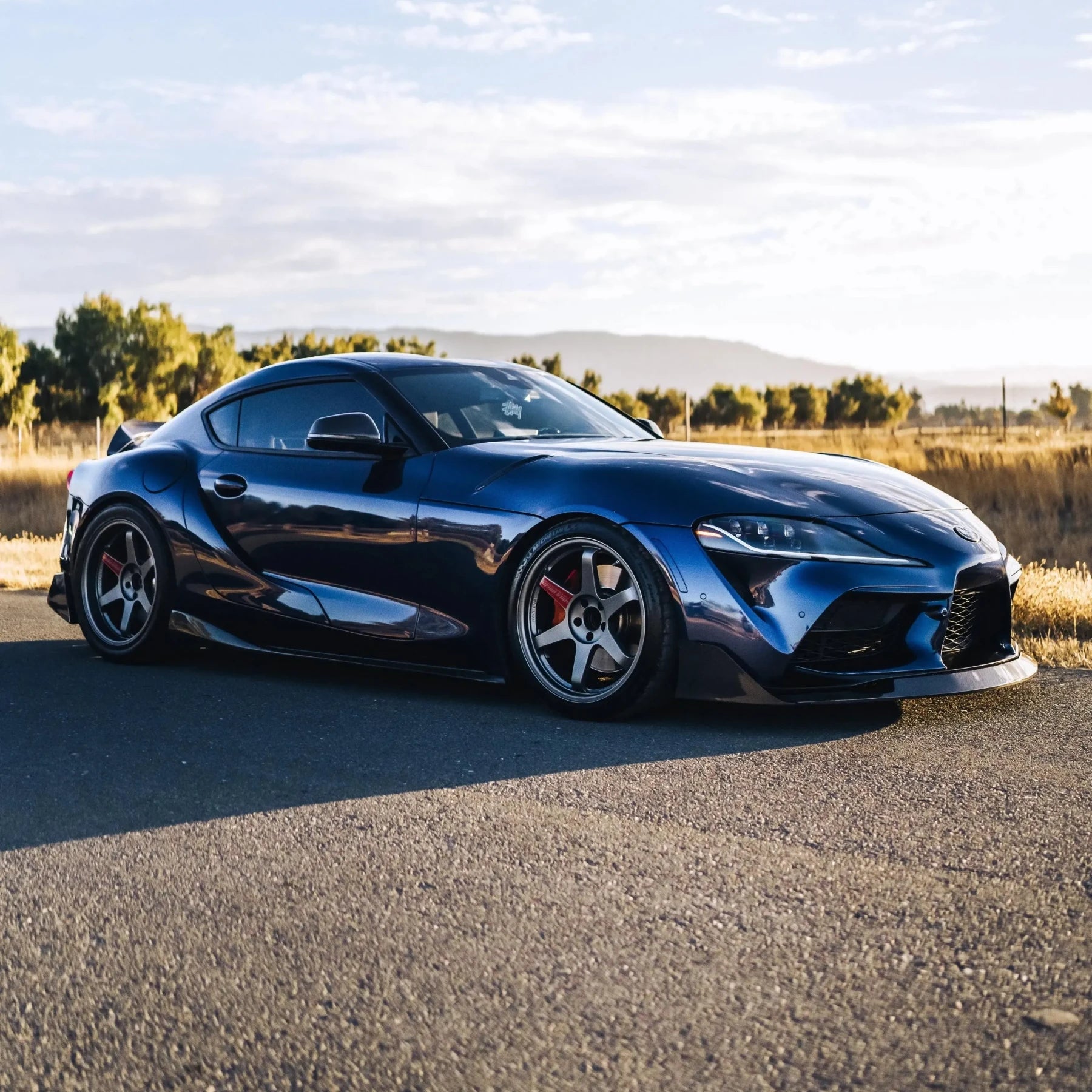 VRS Style Carbon Fiber Side Skirts - Toyota A90 GR Supra