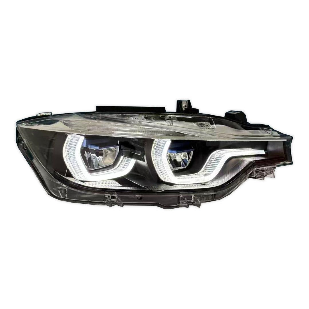 LCI Ikon Style LED Headlights with White/Yellow DRL - BMW F30 3 Series