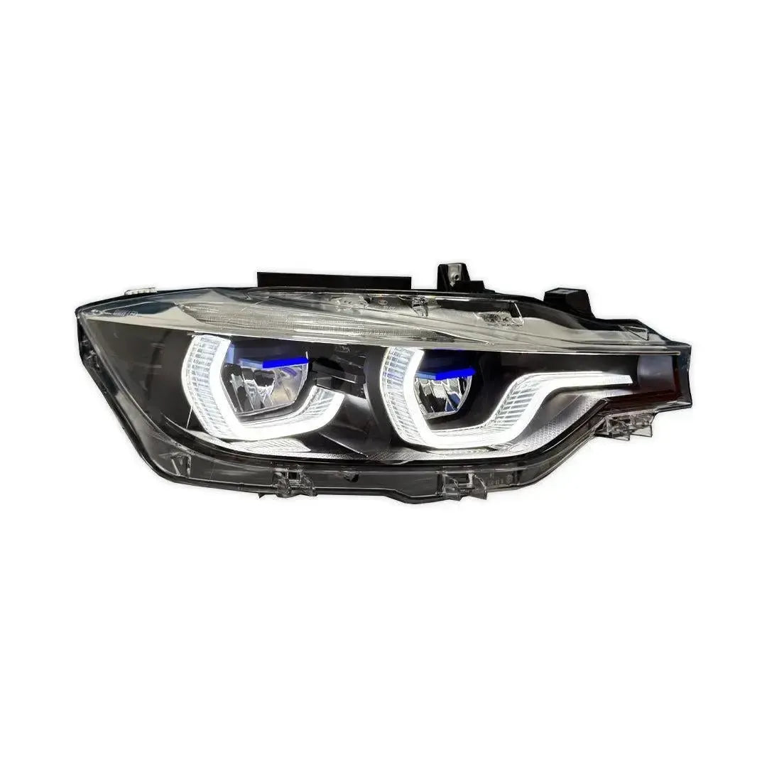 LCI Ikon Style LED Headlights with White/Yellow DRL - BMW F30 3 Series