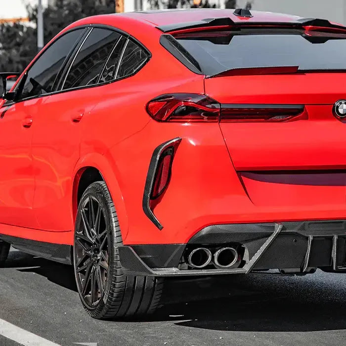 MP Style Carbon Fiber Rear Window Inserts - BMW G06 X6 & F96 X6M