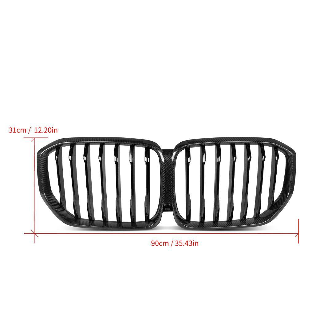 Single Slat Carbon Fiber Front Grille - BMW G05 X5 Pre-LCI