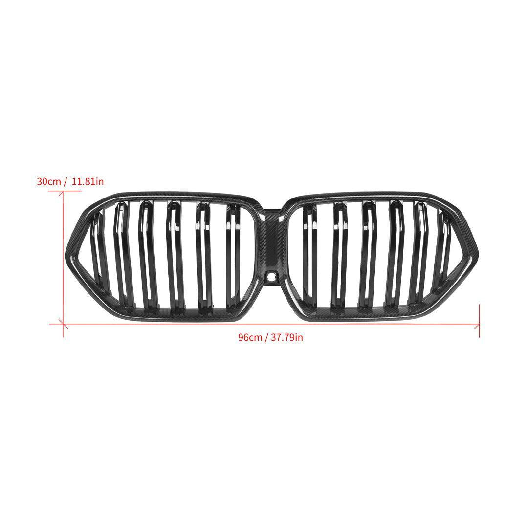 Carbon Fiber Dual Slats Front Grille - BMW G06 X6 & F96 X6M