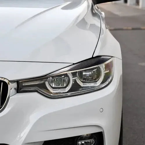 Carbon Fiber Eyelid Headlight Trim - BMW F30 3 Series