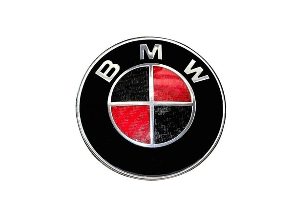 BMW Black & Red Emblem Roundel