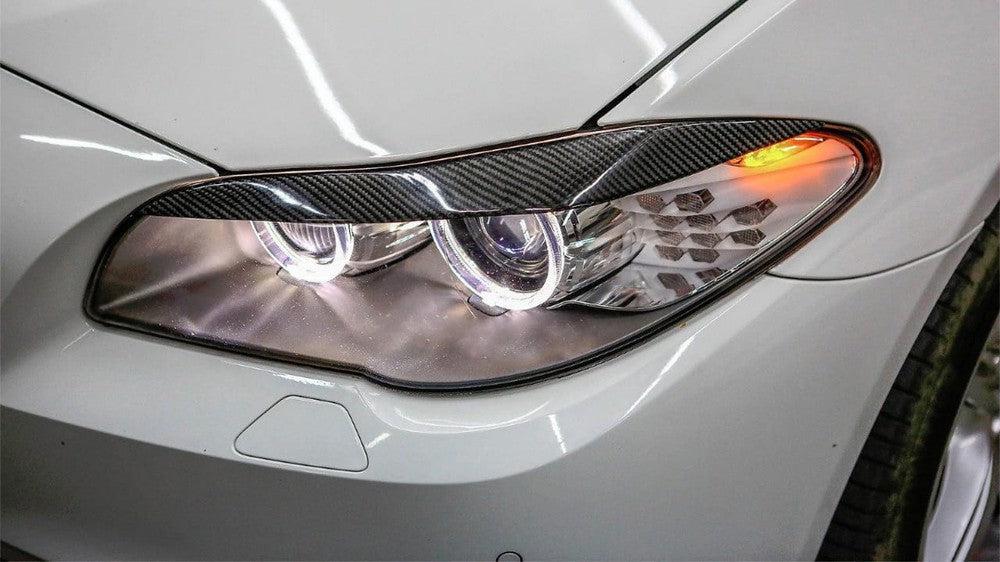Carbon Fiber Eyelid Headlight Trim - BMW F10 M5 & 5 Series