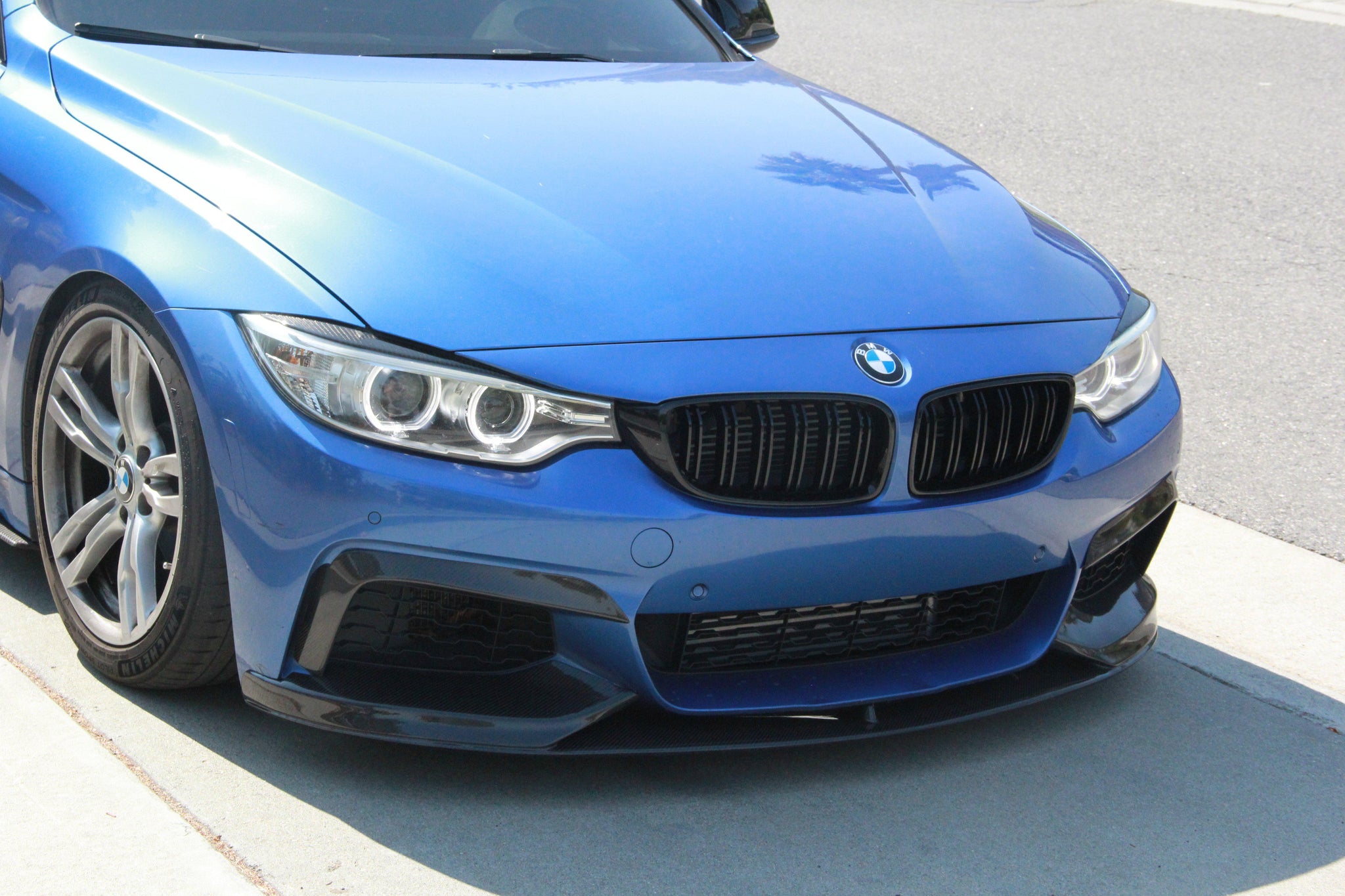 Carbon Fiber Front Upper Splitters - BMW F32 4 Series | Bimmer Plug