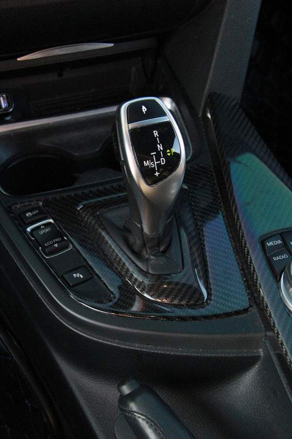 Carbon Fiber Gear Shift Trim Overlay - BMW F Chassis