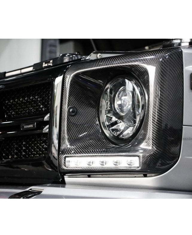 Carbon Fiber Headlamp Frame - Mercedes Benz W463 G-Class