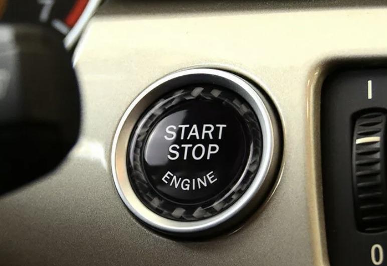 Carbon Fiber Start Button Ring Trim - BMW E Chassis