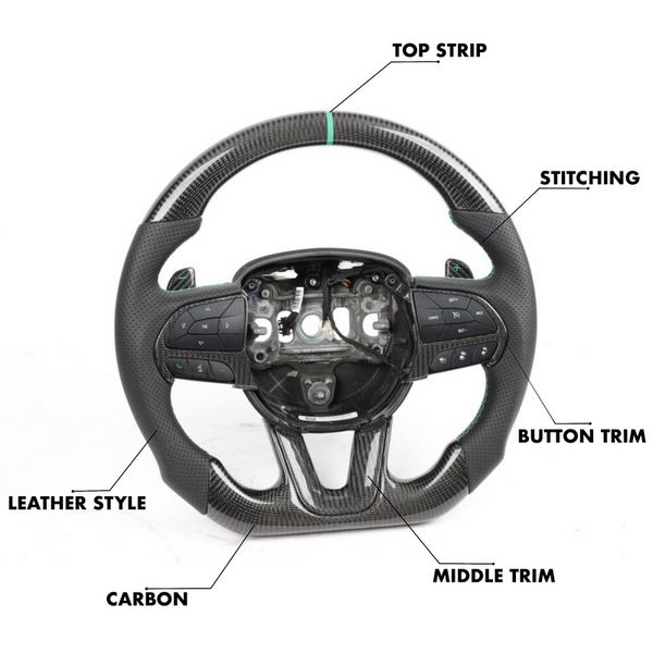 Dodge Challenger SRT Style - Full Custom Steering Wheel