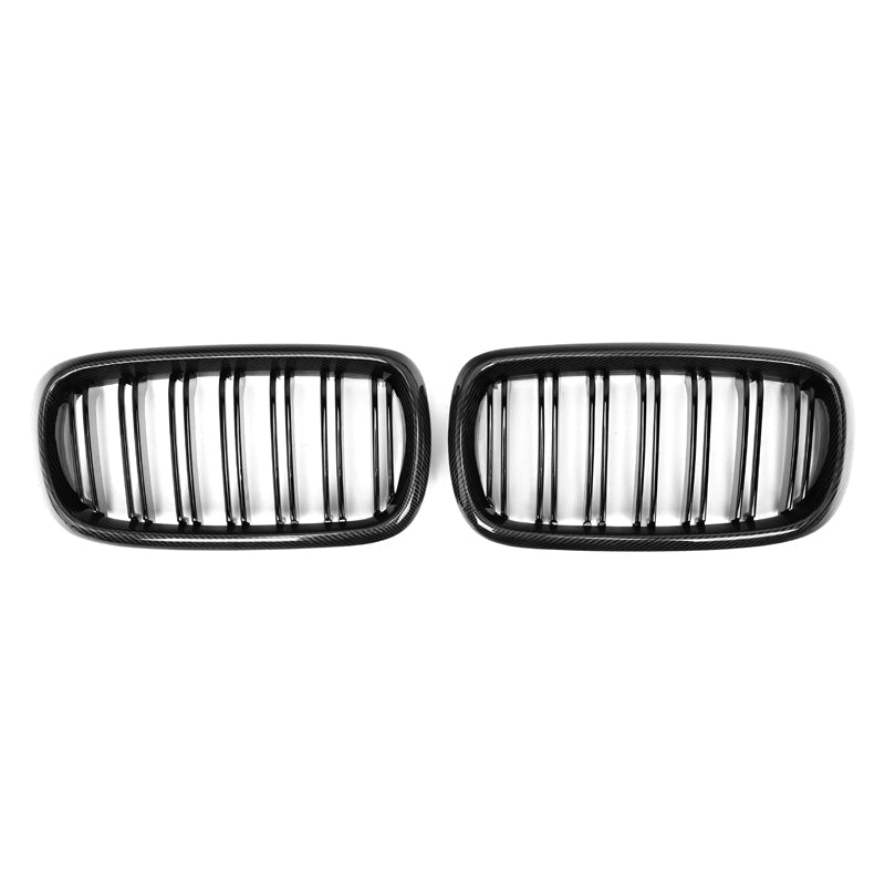 Dual Slat Carbon Fiber Front Grilles - BMW F15 X5 & F16 X6