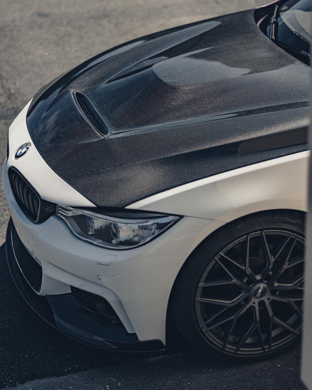 GTS Style Carbon Fiber Front Hood - BMW F30 3 Series & F32 / F33 / F36 4 Series