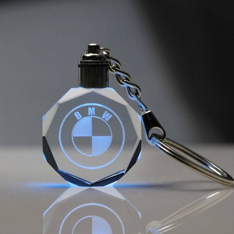 Glowing BMW Pendant Keychain