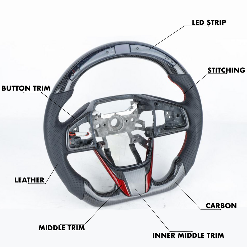 Honda Civic (10th Generation) Style - Full Custom Steering Wheel