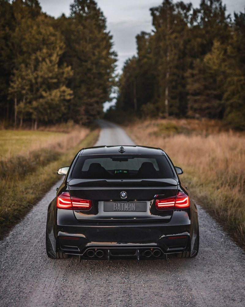 Carbon Fiber Highkick PSM Style Trunk Spoiler For 2012-2018 BMW F30 330i 335i & F80 M3 Sedans