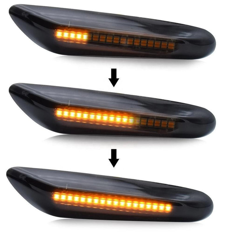 Smoked LED Sequential Side Light Markers - BMW E Chassis