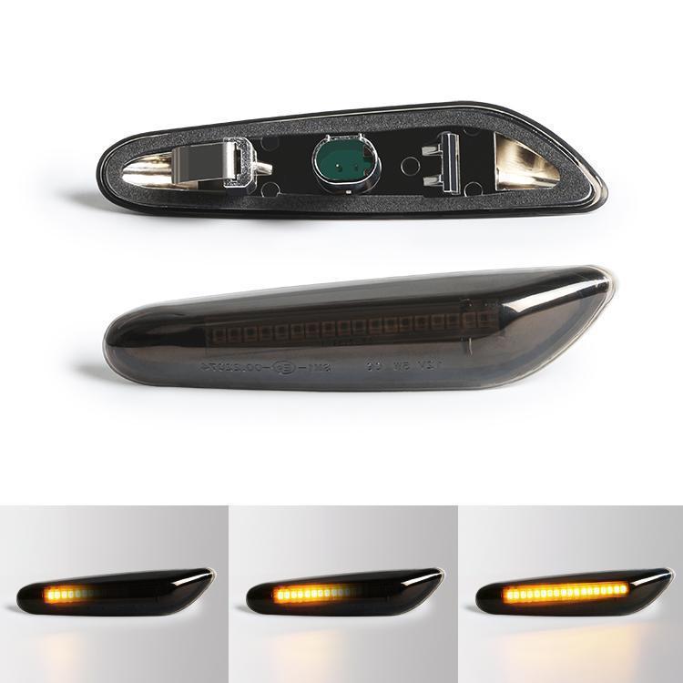 Smoked LED Sequential Side Light Markers - BMW E Chassis