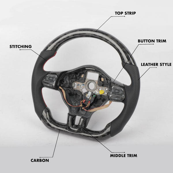 Volkswagen Golf MK6 Style - Full Custom Steering Wheel